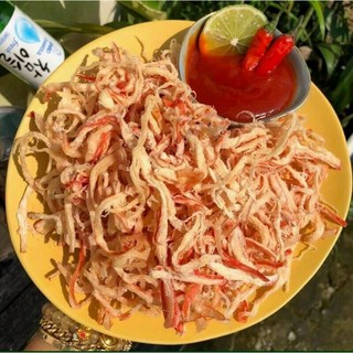 Mực Sợi Hấp Nước Dừa gần 300gram
