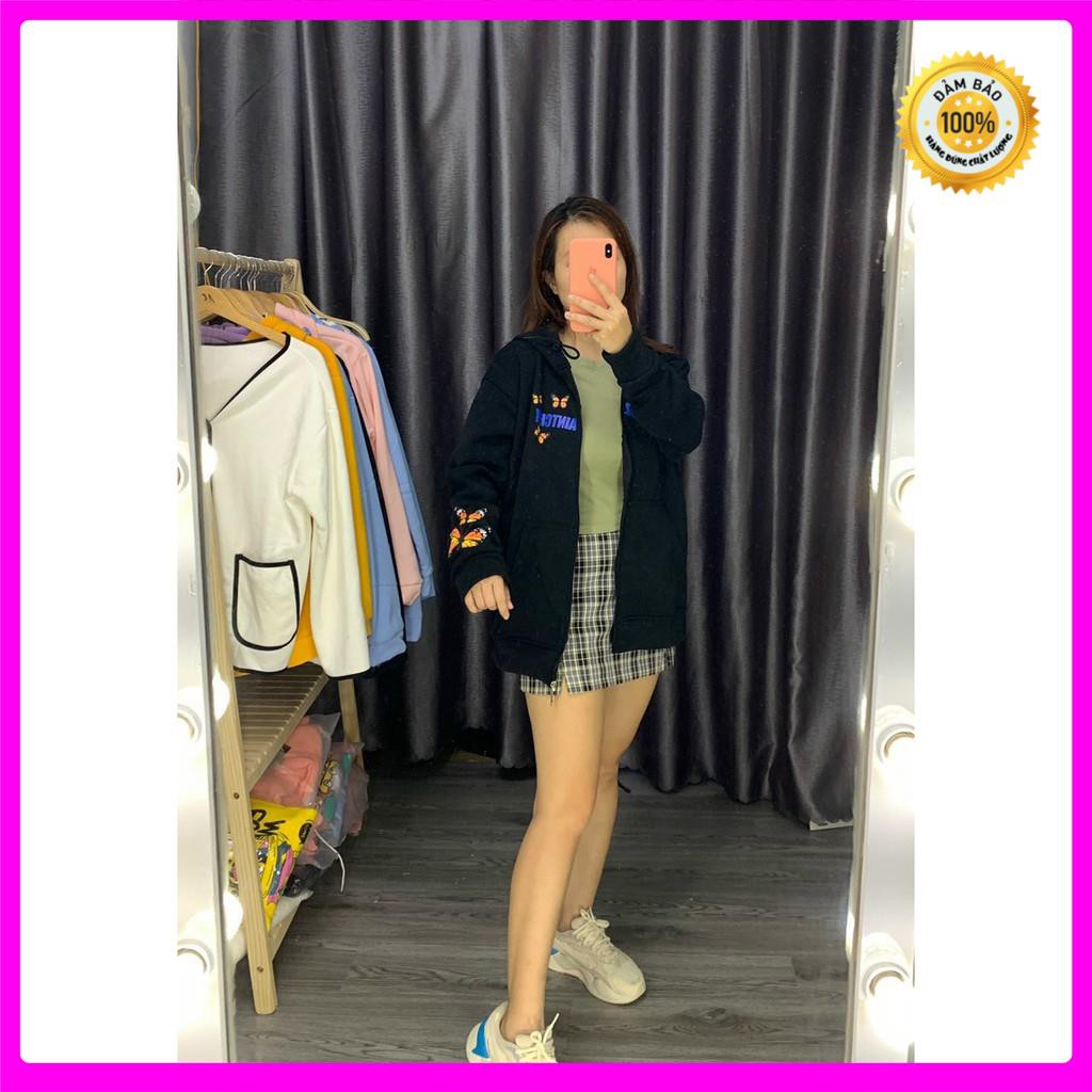 [Ảnh Thật] Áo Khoác Nữ Hình Đàn Bướm Thun Nỉ Ngoại Freesize 65kg AK98 [ ÁO KHOÁC NỮ ] | BigBuy360 - bigbuy360.vn