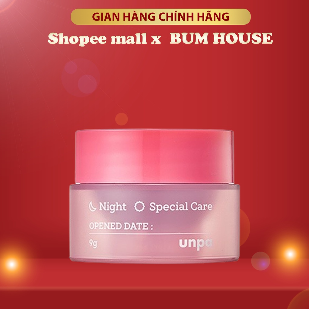 Mặt Nạ Ngủ Cho Môi Giúp Dưỡng Ẩm Và Chống Lão Hóa Unpa Bubi Bubi Lip Mask 9g