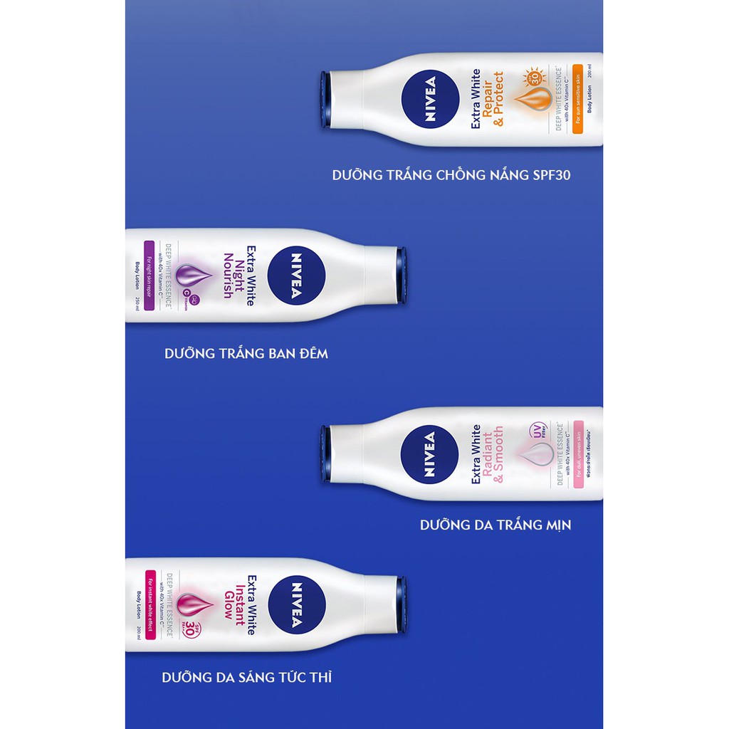 Sữa Dưỡng Thể Nivea Extra White Radiant And Smooth UV Body Lotion 400ml