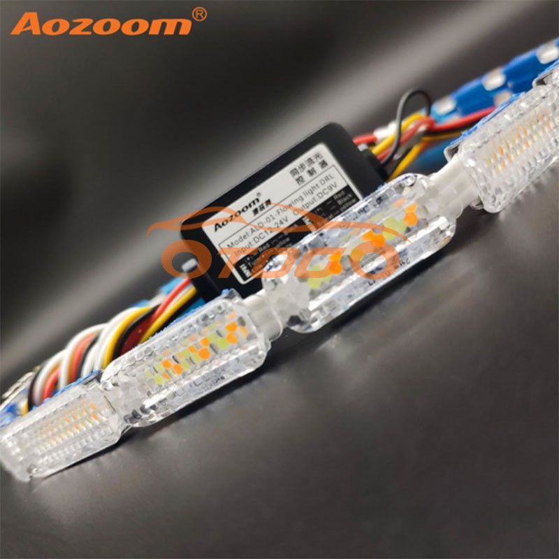 LED Mí Hạt Chạy AOZOOM Thủy Tinh Chính Hãng , LED Mí Hiệu Ứng AUDI ,Bảo Hành Chính Hãng 3 Năm