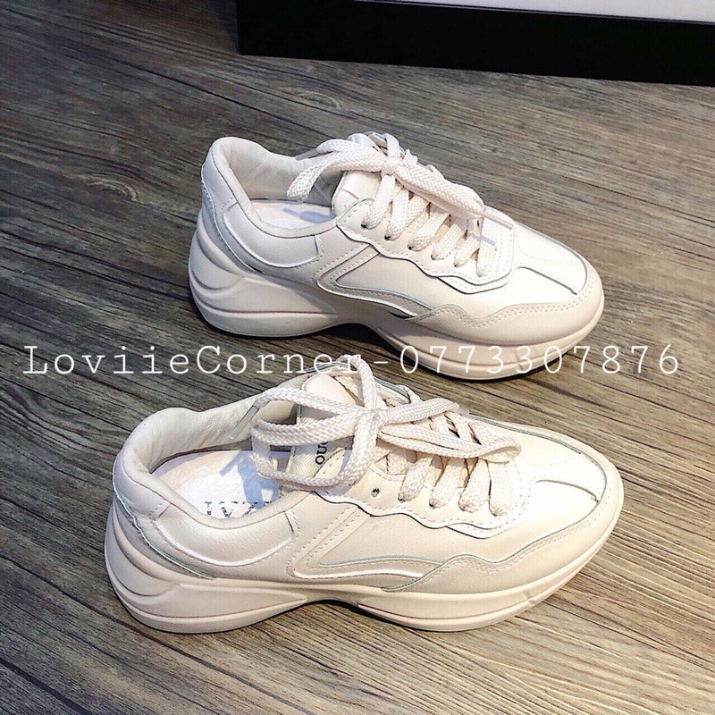 GIÀY THỂ THAO NỮ LOVIIECORNER - BATA NỮ ĐỘN ĐẾ 3CM - THỂ THAO TRẮNG THỜI TRANG 3 PHÂN B210308 | BigBuy360 - bigbuy360.vn