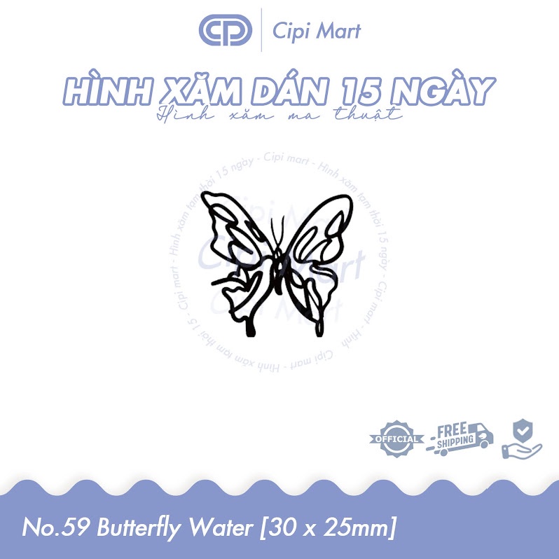 CIPI MART - Hình xăm tạm thời 15 NGÀY - chống nước, cọ xát 059