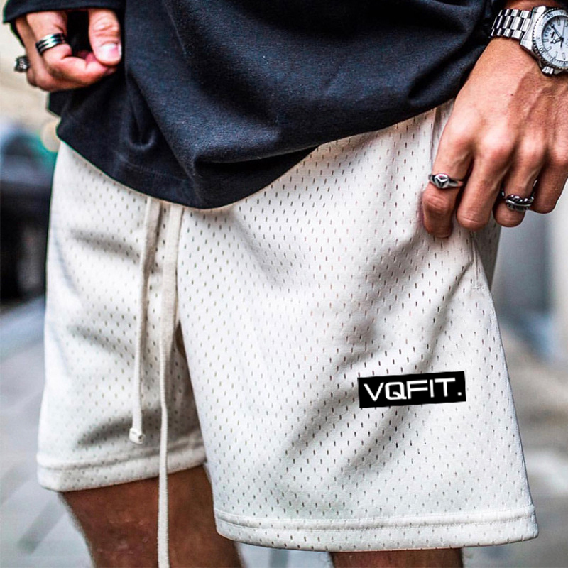 Quần shorts dài tới đầu gối vải lưới phong cách thể thao thời trang mùa hè cho nam