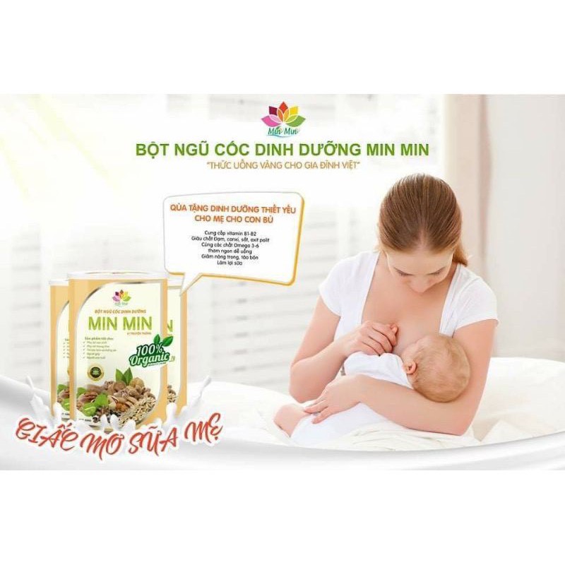 Ngũ Cốc Lợi Sữa Min Min 29 hạt cao cấp 500g - Bột Ngũ Cốc Lợi Sữa MinMin chính hãng