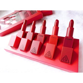 Set son sáp 3CE 5 cây mini tone đỏ