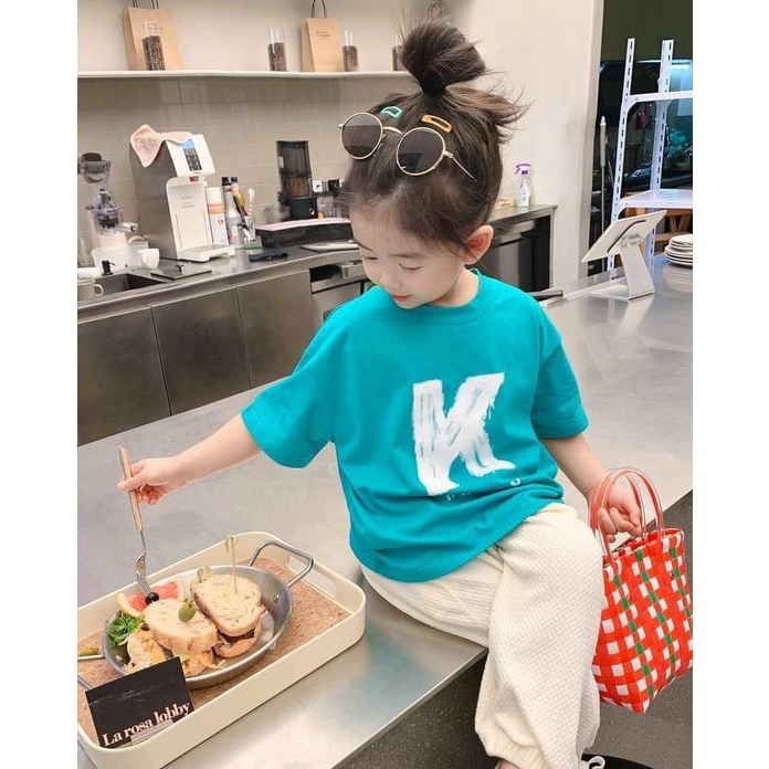 Lô mới)Áo thun cộc tay bé gái siêu đáng yêu vải cotton mềm mịn