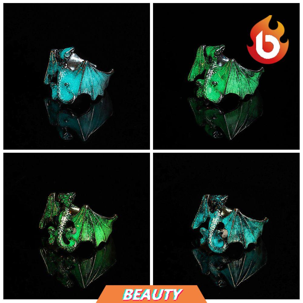 Nhẫn hình rồng dạ quang có thể điều chỉnh kích thước thời trang dành cho nam