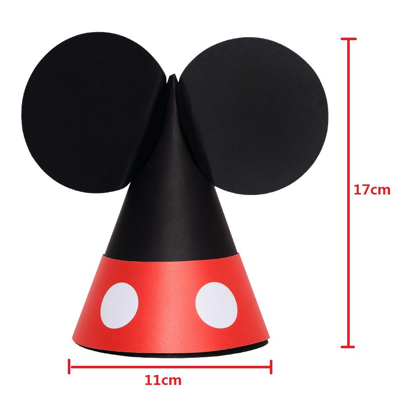 Mũ Sinh Nhật Hình Chuột Mickey/Minnie/Vịt Donald Trang Trí Tiệc Sinh Nhật Cho Bé