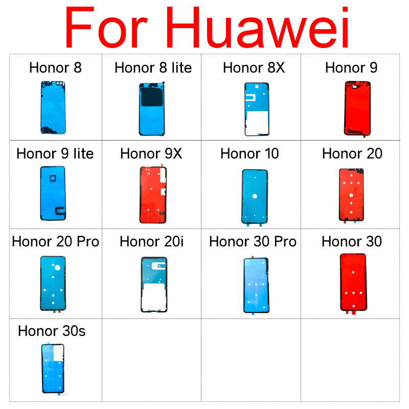 Nắp Lưng Điện Thoại Dành Cho Huawei Honor 8 8x 9 9x 10 20 20i 30 30s Pro Lite