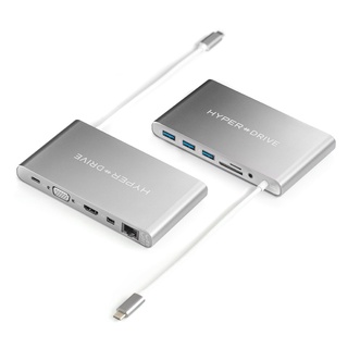 Cáp chuyển chính hãng Usb C dành cho Macbook Pro HyperDRIVE Ultimate USB C Hub full cổng