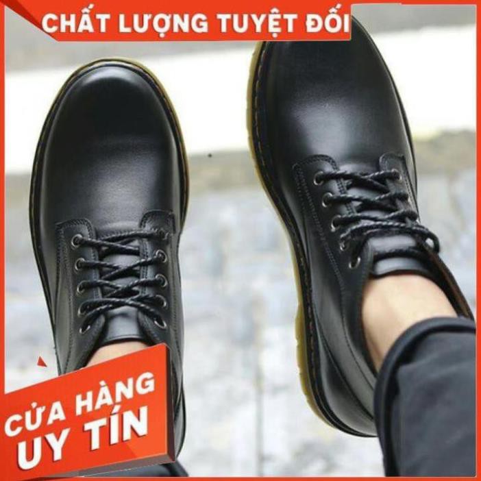 Giày Bốt Nam Cổ Thấp Boot Nam Cao Cấp Chất Da Bò Thật - BẢO HÀNH 1 NĂM B4 * re nha1 '