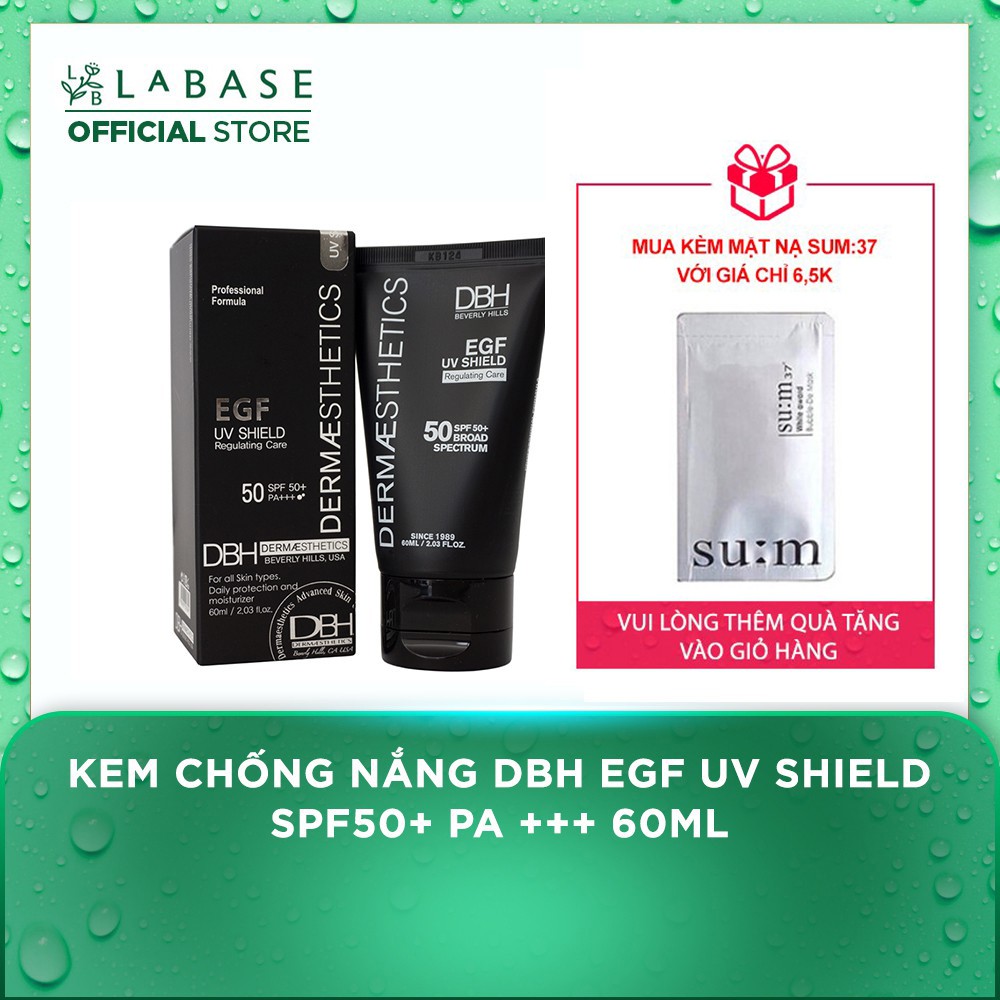 Kem chống nắng DBH EGF UV SHIELD SPF50+ PA +++ 60ml