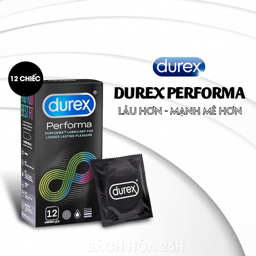 [Bộ Tứ Siêu Đẳng] Bao cao su Durex Performa, BCS Fertherlite Siêu Mỏng, Pleasuremax Gai Nhỏ Liti, iNViSiBLE Mỏng Ôm Sát