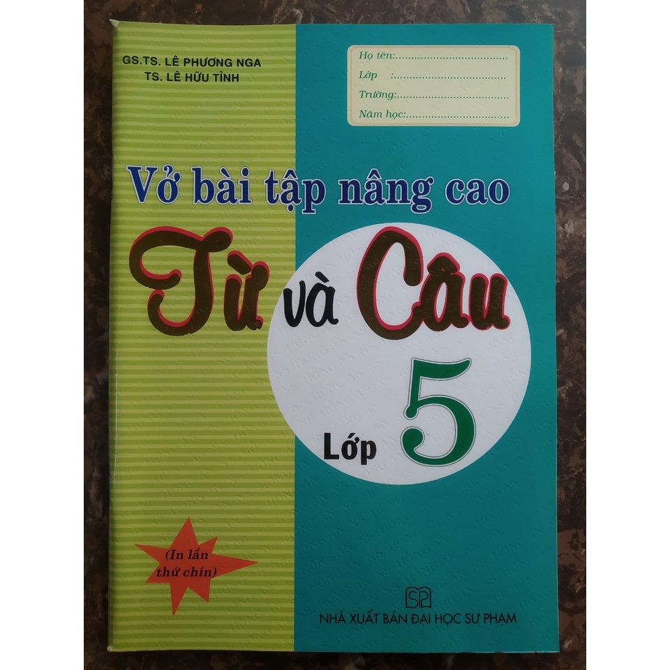 Sách - Vở Bài Tập Nâng Cao Từ Và Câu Lớp 5 (Tái Bản 2020)