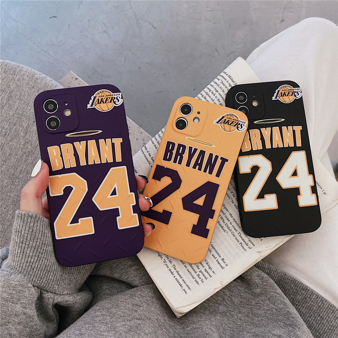 Ốp điện thoại nhựa mềm in hình Kobe Bryant cho iPhone 12 mini 11 PRO MAX 7/8+ SE 2020 X XS XR XSMAX