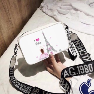 Túi đeo chéo da tháp paris dễ thương s83
