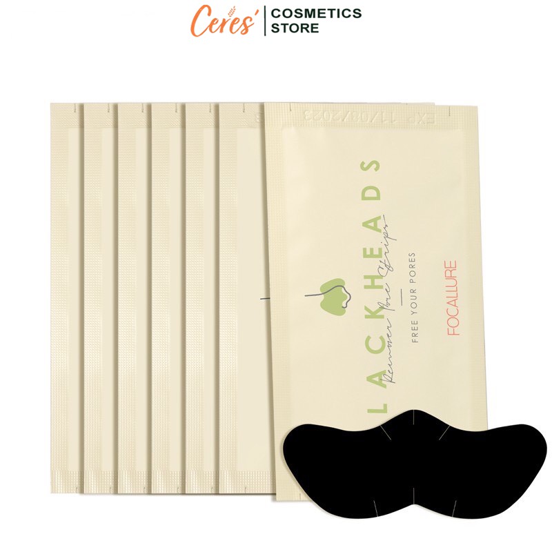 Mặt Nạ Lột Mụn Đầu Đen FOCALLURE - Gel Lột Mụn Cám Mũi Làm Sạch 2,2g