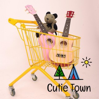Đàn ukulele soprano gỗ tốt cho người mới tập - cutie town - màu hồng