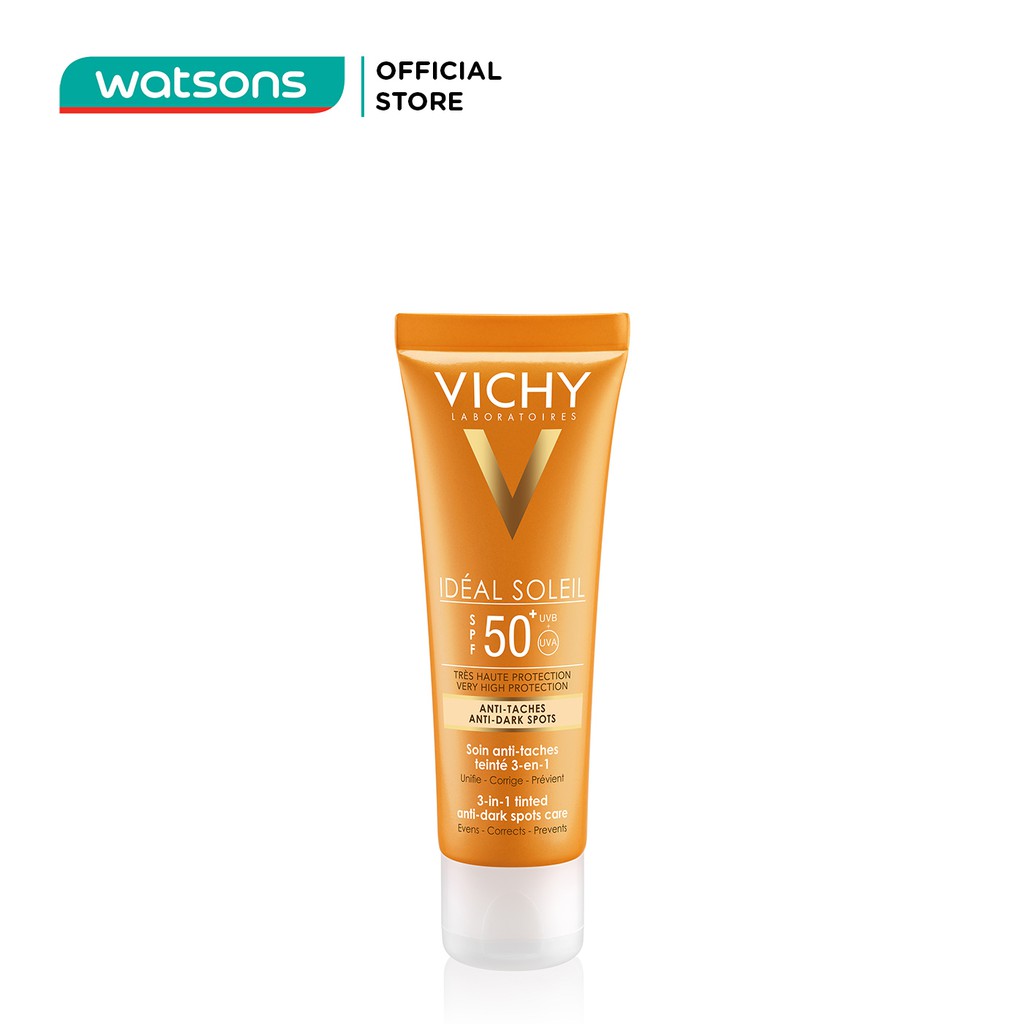 Kem Chống Nắng Vichy Ideal Soleil Ngăn Sạm Da, Giảm Thâm Nám SPF50 UVA + UVB 50ml