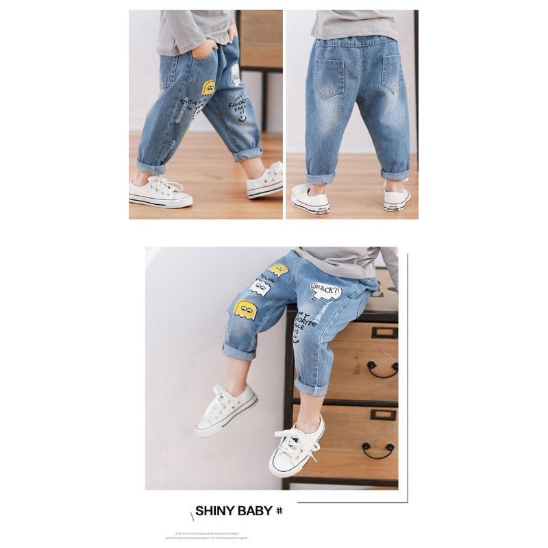 Quần jeans rách SNACK cho bé 8-22kg