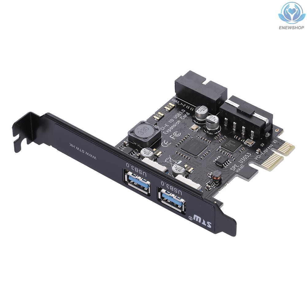 Card Chuyển Đổi Pci-E Sang Usb 3.0 2-port Pci-E Usb 3.0 5v 4 Pin