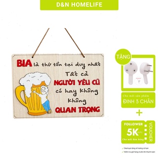 Bảng gỗ decor Bia là thứ tồn tại duy nhất trang trí nhà cửa, quà tặng siêu dễ thương