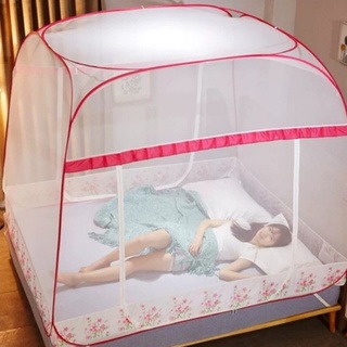MÀN CHỤP TỰ BUNG ĐỈNH VUÔNG CHÂN VIỀN VẢI CHỐNG MUỖI HIỆU QUẢ TIỆN DỤNG ĐẠI VIỆT