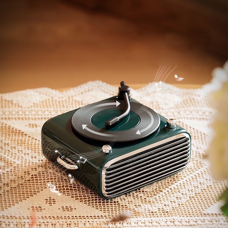 Loa Bluetooth giả lập đĩa than cổ vintage Stereo Retro SOLO D-N10 Vinyl Scented - Hàng Chính Hãng Một chút xinh