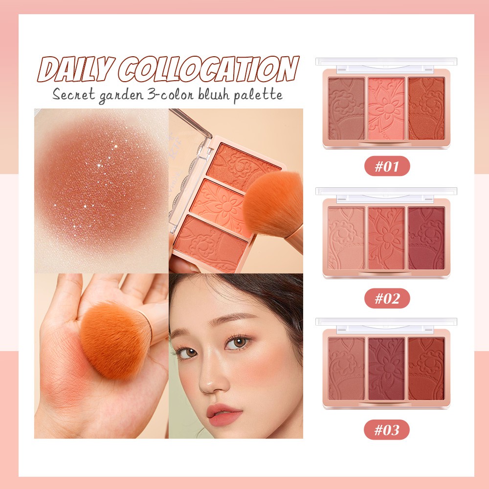 [Hàng mới về] Bảng Phấn Má Hồng Saniye E0337 Trang Điểm Tươi Tắn Dễ Lên Màu | BigBuy360 - bigbuy360.vn