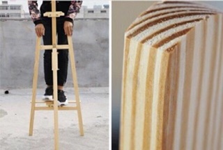Giá vẽ gỗ Diy gập gọn dễ tháo lắp