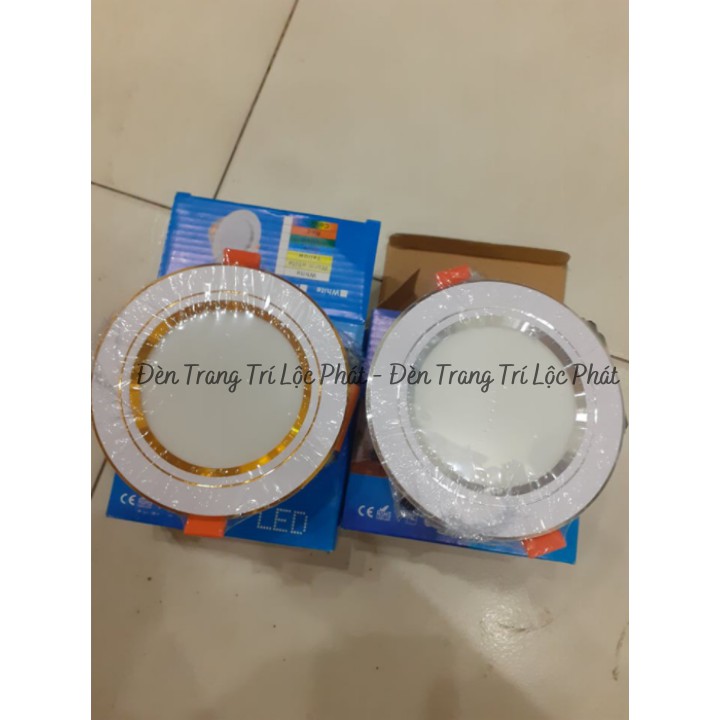 Đèn âm trần, đèn downlight đế nhôm cao tản nhiệt 3 chế độ ánh sáng