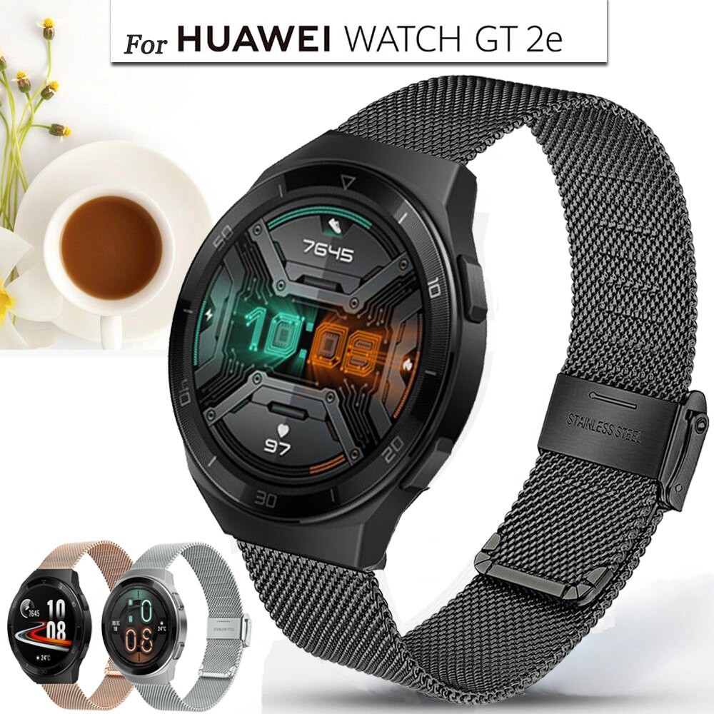 Dây Huawei GT2E Milanese Khóa Cơ Chắc Chắn - Thép Lưới Thoáng Nhẹ