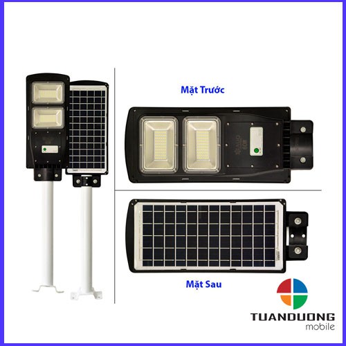 Đèn Năng Lượng Mặt Trời AUQ Solar Light. Công suất 60W Hai Thể