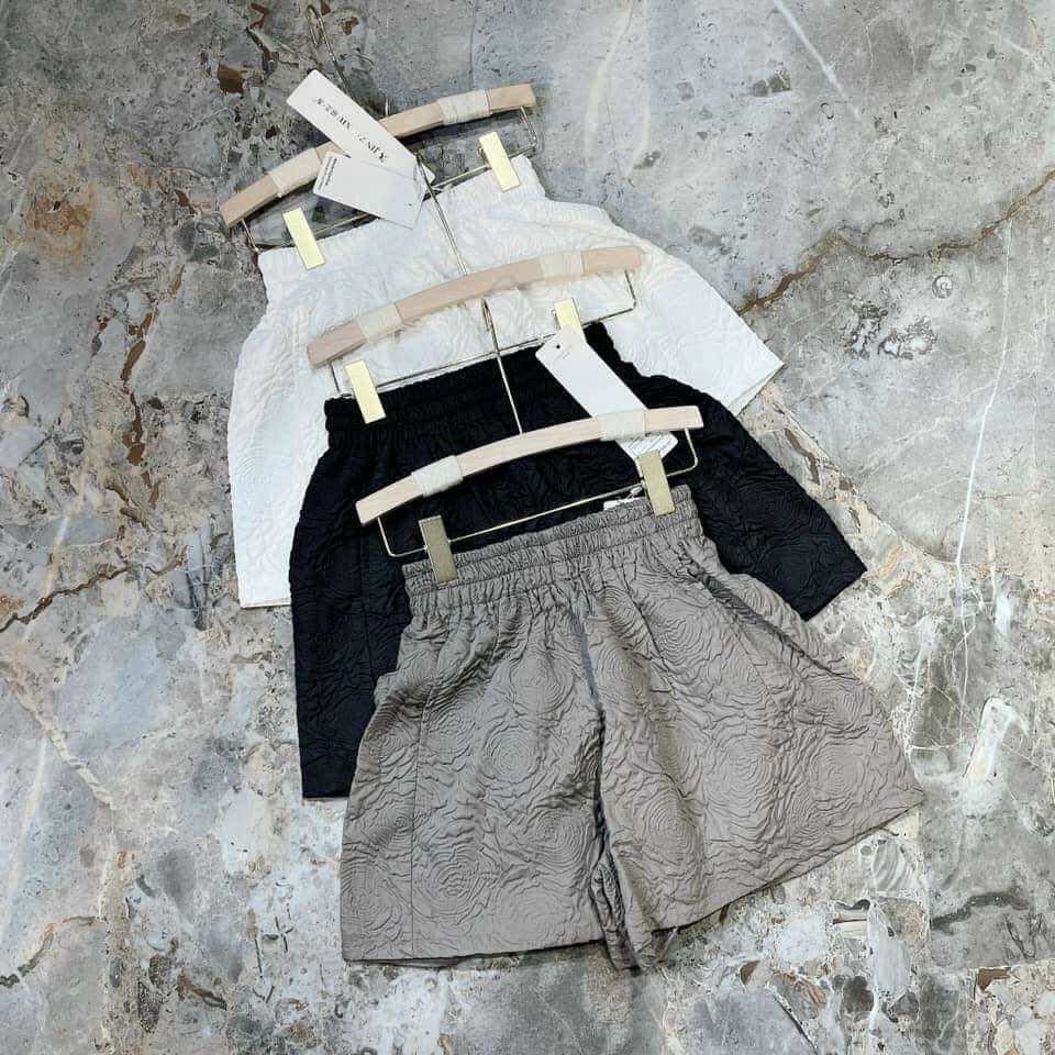 Quần đùi Gamyy quần short in dập nổi form đứng cạp chun loại đẹp - 019
