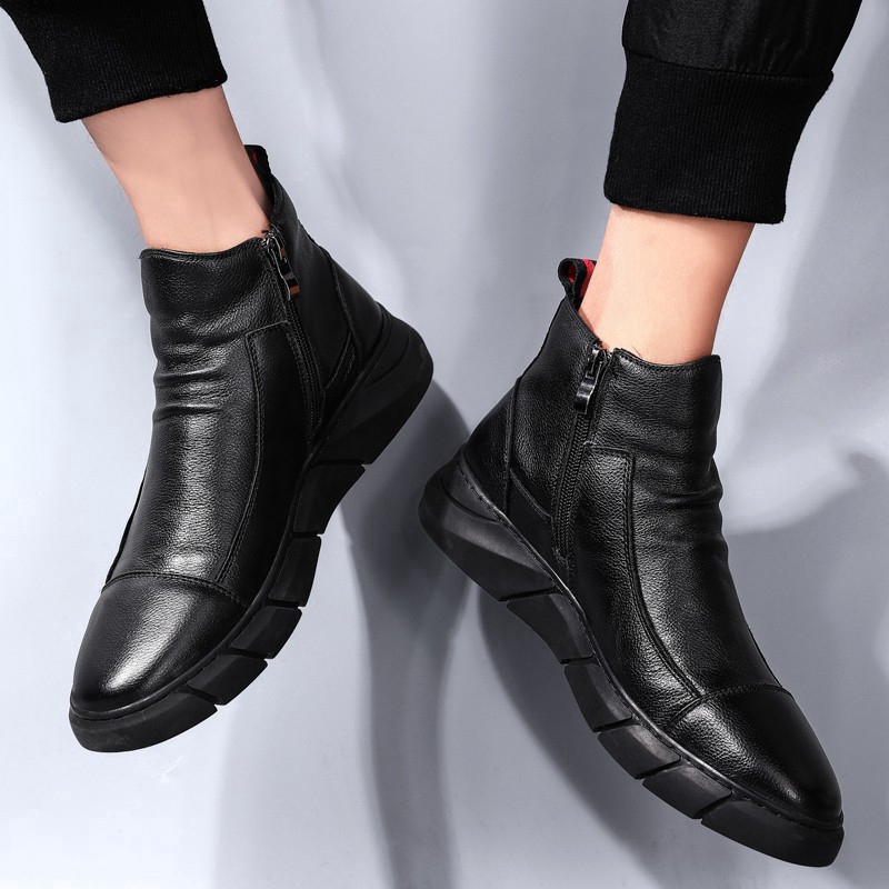 giày nam giày boot nam giày nam cao cổ boots giày cao cổ Chelsea boots Giày Bốt Da Thời Trang Dành Cho Nam