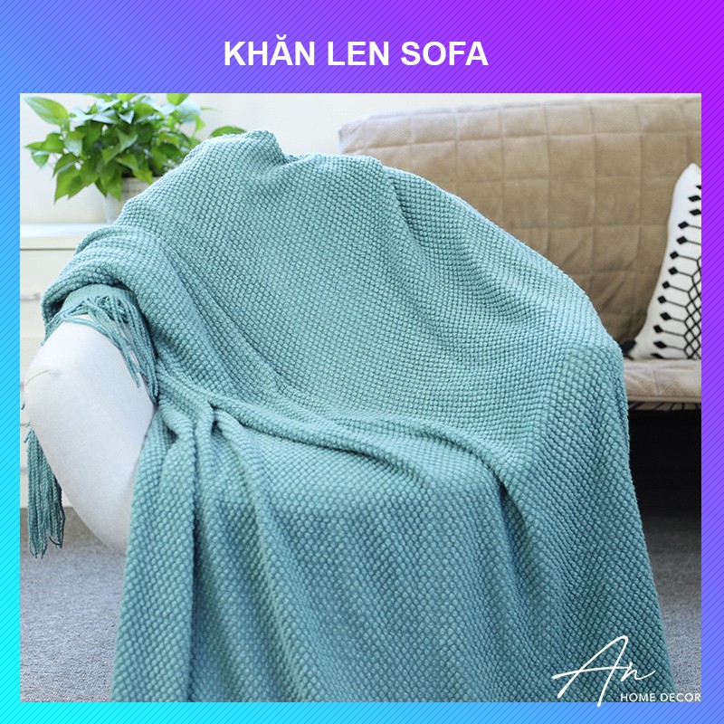 Khăn len điều hoà khăn ngồi sofa chăn văn phòng phong cách Bắc Âu