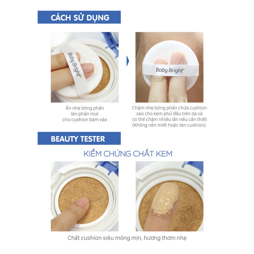 [Date 10/2021] Phấn nước dạng lì Baby Bright White Plankton Matte Cushion SPF50 PA+++ 15g | BigBuy360 - bigbuy360.vn