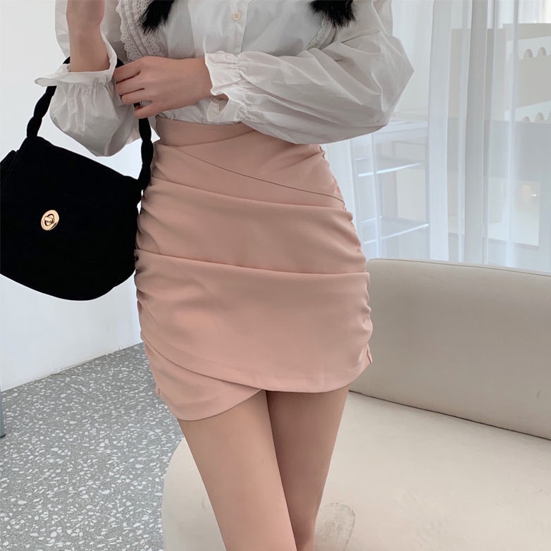 [Hàng Có Sẵn] Quần Short Dáng Chữ a Lưng Cao Xếp Ly Phong Cách Xuân Hè Thời Trang~2022 Cho Nữ