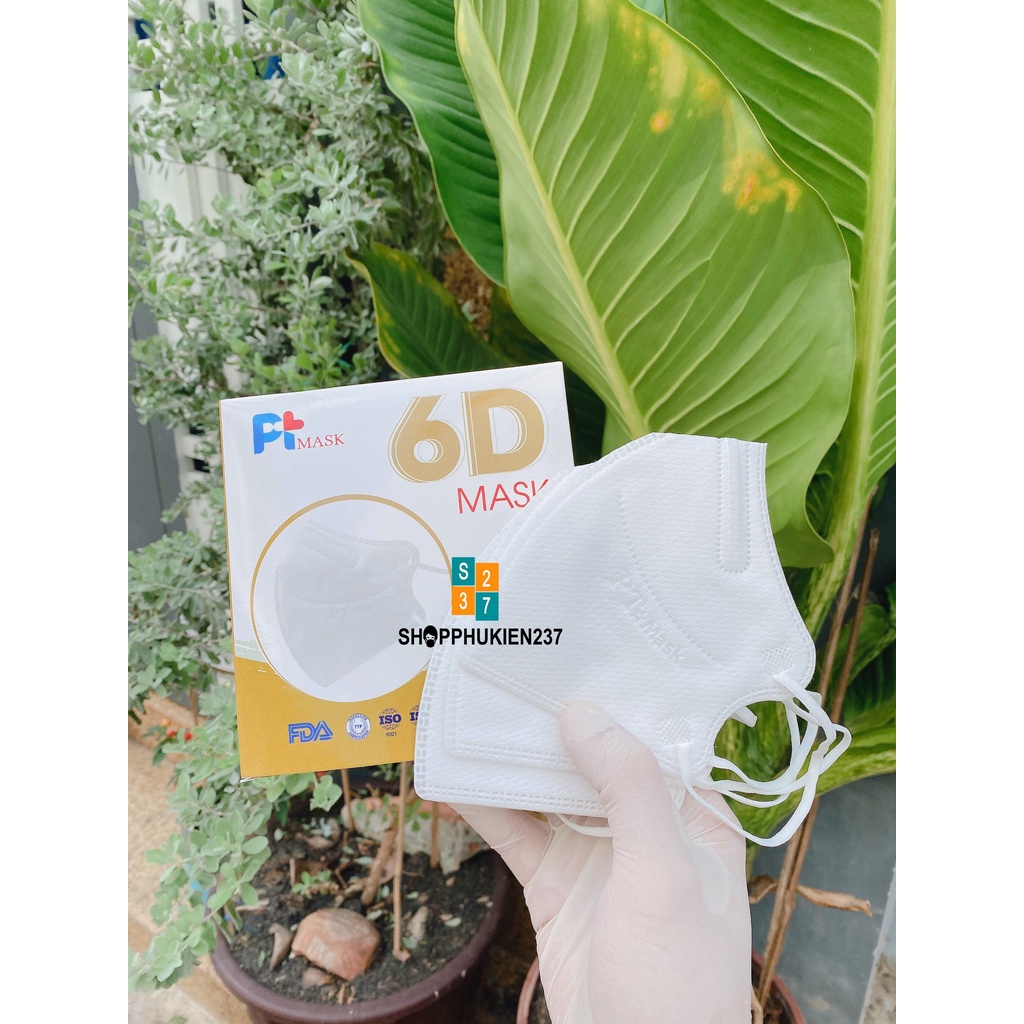 Khẩu Trang 6D MASK Hàng Công Ty Phương Tuyến PT Hộp 10 Cái