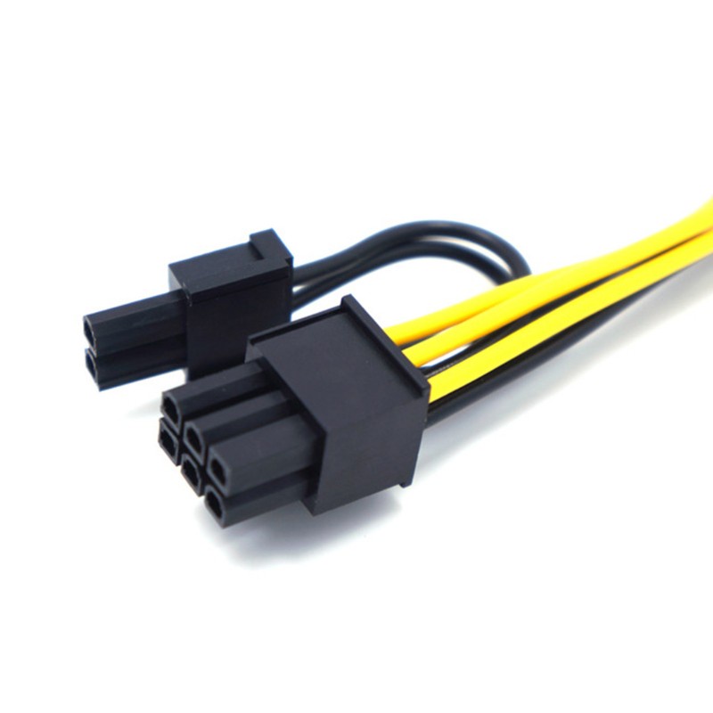 Dây Cáp Chuyển Đổi Nguồn Điện Utake 6 Pin Sang 6 Pin Đầu Cắm Gpu 18awg