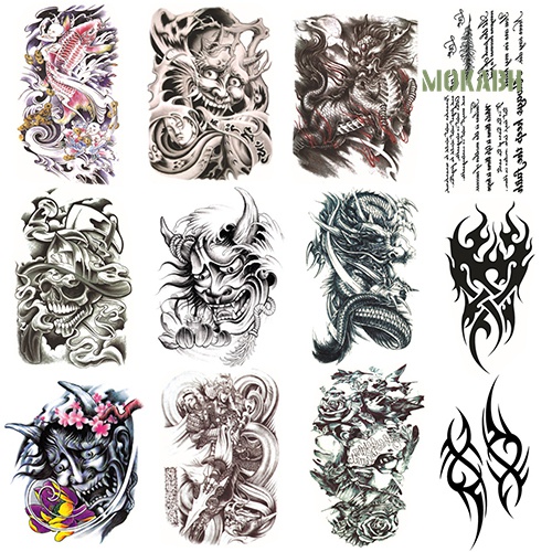 Hình Xăm Dán Tạm Thời Hình Đầu Lâu Quyến Rũ Chống Nước Có Thể Tháo Gỡ