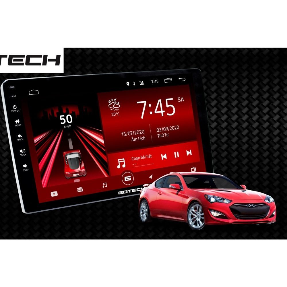 Màn Hình Android Gotech GT8 - RAM 4GB, ROM 32GB, Màn Hình Full HD - Chỉ Lắp Đặt Tại Hà Nội