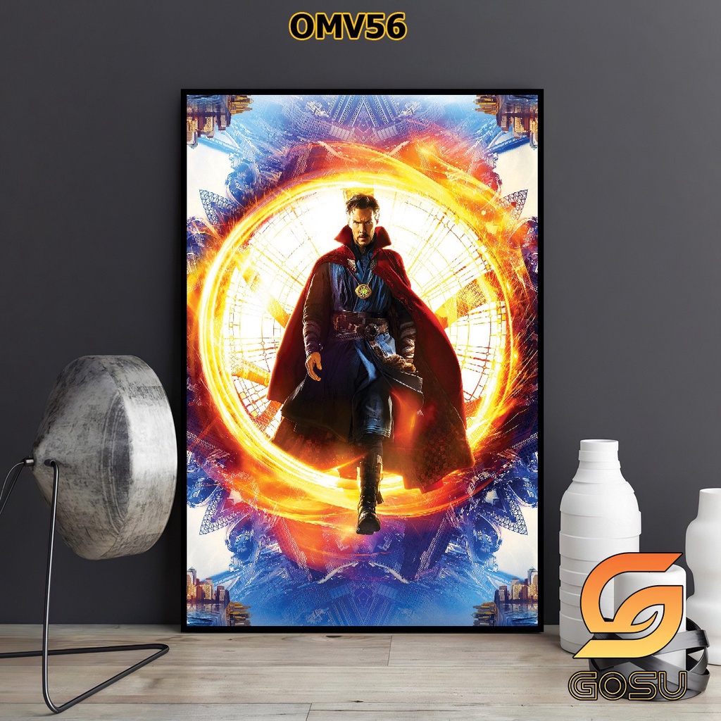 Tranh đơn chủ đề siêu anh hùng marvel bóng gương