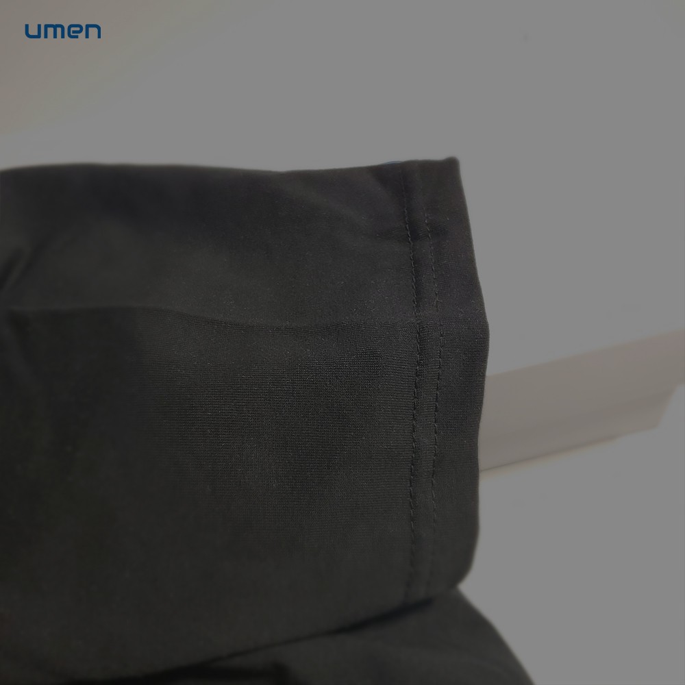 Áo thun basic nam màu đen cổ tròn tay ngắn UMEN vải cotton co giãn, thoáng mát | BigBuy360 - bigbuy360.vn