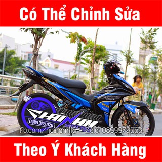 Tem Trùm Exciter 135 Xanh Đen Ohlins