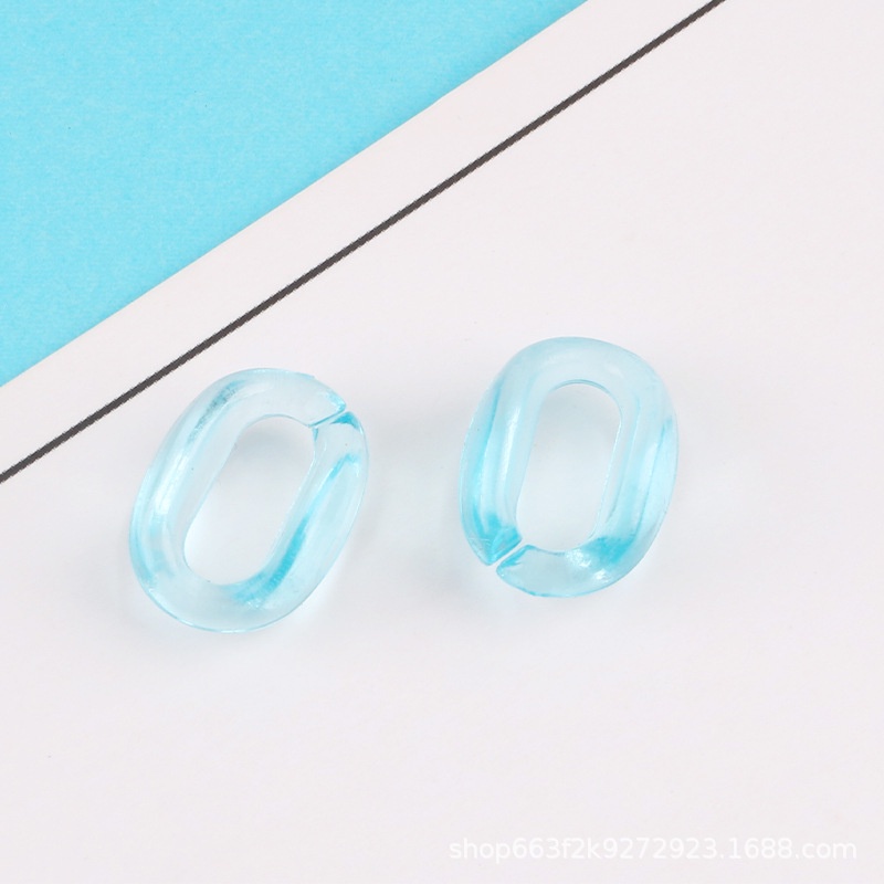 Set 20 nhẫn acrylic trong suốt nhiều màu sắc có thể tháo rời