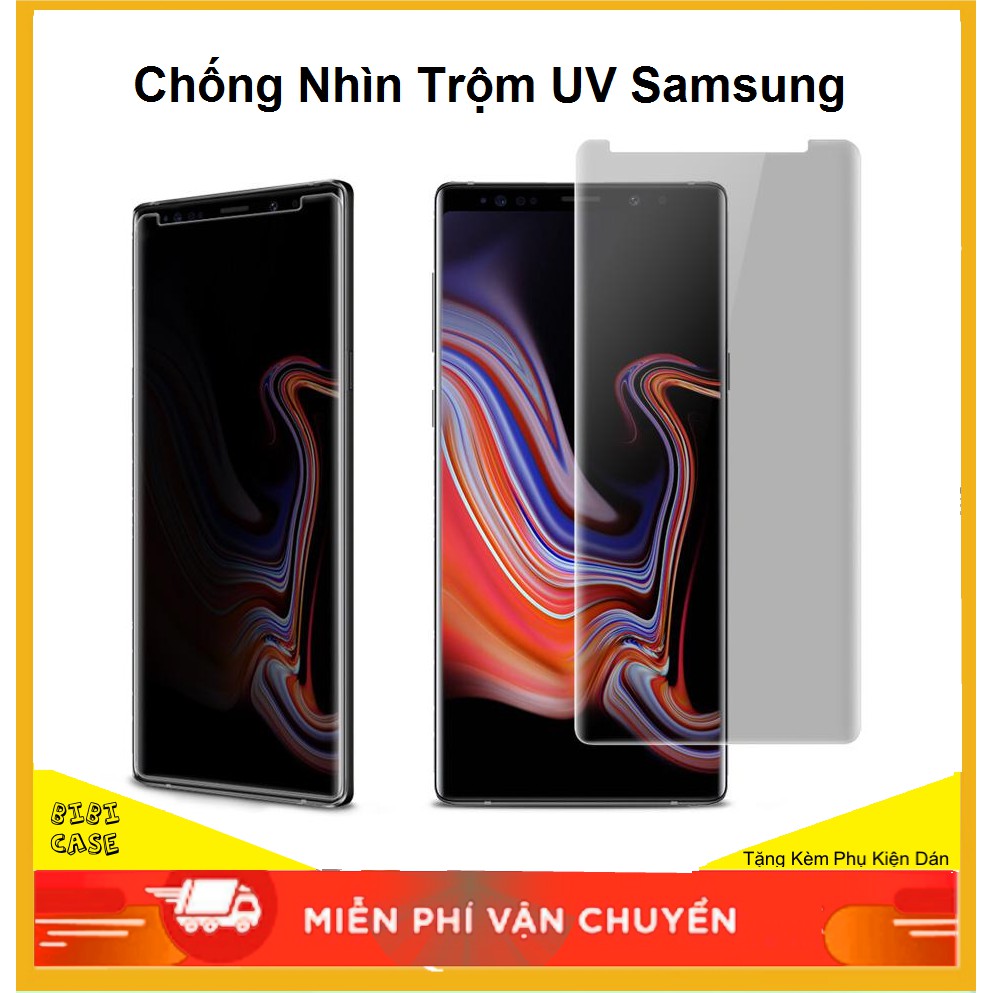 CƯờng Lực UV Chống Nhìn trộm Samsung Galaxy S8 S9 S10 S8 Plus S9 Plus S10 Plus Note 10 Note 10 Plus