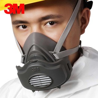 Mặt nạ 3M 3200 + nắp lọc 3700 + tấm lọc 3701 - chống hoá chất sơn và thuốc trừ sâu