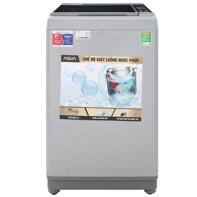 [Mã ELMSDAY giảm 6% đơn 2TR] MIỄN PHÍ CÔNG LẮP ĐẶT - S90CT Máy giặt Aqua 9 Kg AQW-S90CT